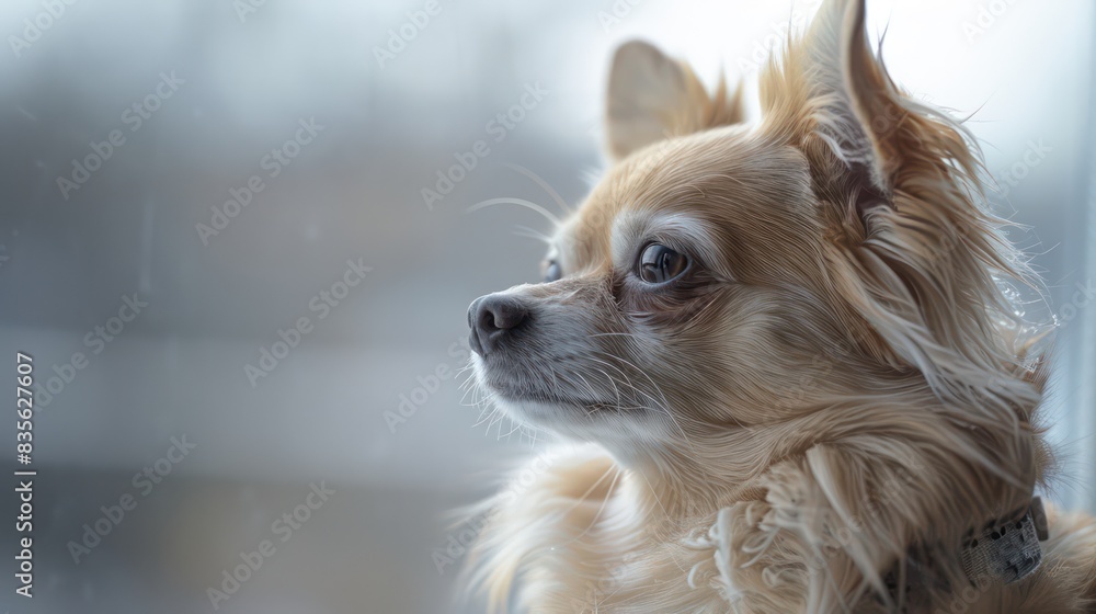 chihuahua dog portrait wallpaper with good expression and blurred neutral background
chihuahua dog portrait wallpaper with good expression and blurred neutral background