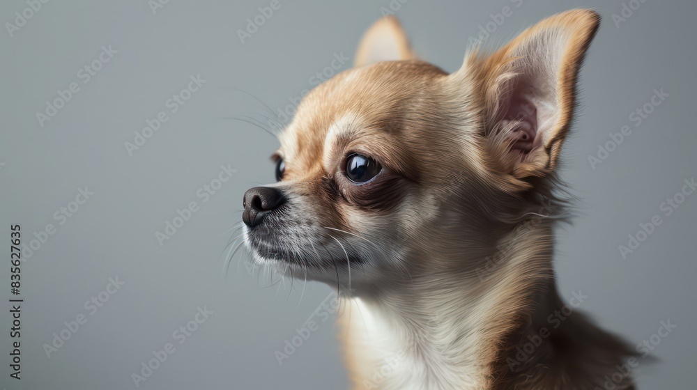 chihuahua dog portrait wallpaper with good expression and blurred neutral background
chihuahua dog portrait wallpaper with good expression and blurred neutral background