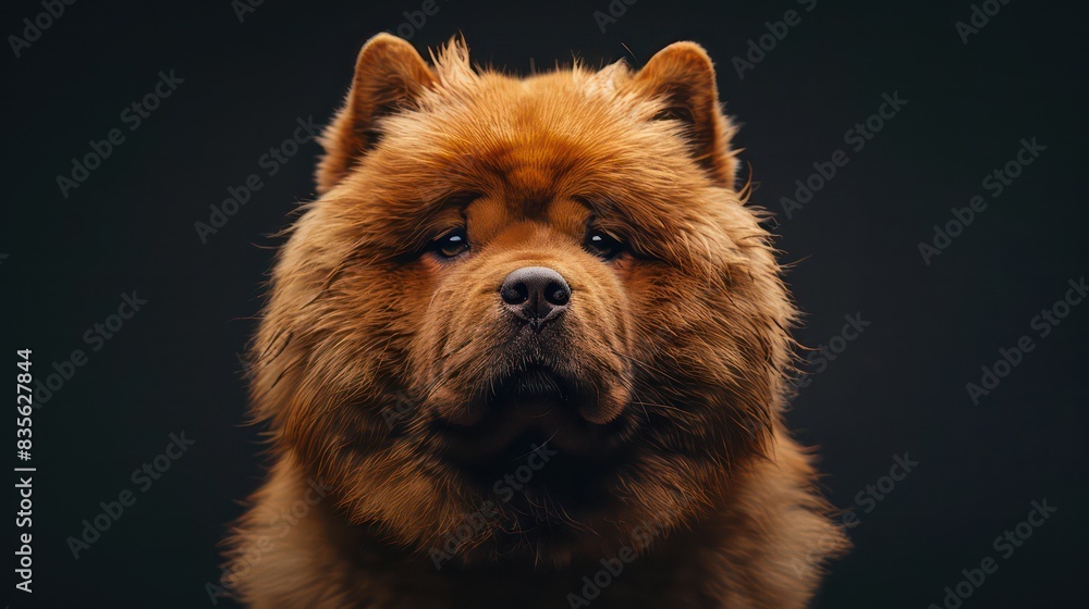 chow chow dog portrait wallpaper with good expression and blurred neutral background chow chow dog portrait wallpaper with good expression and blurred neutral background