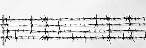 Wallpaper Mural Set of barbed wires cut out Torontodigital.ca