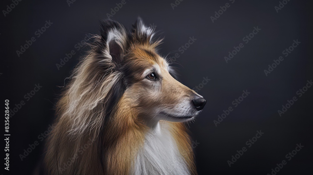 collie dog portrait wallpaper with good expression and blurred neutral background
collie dog portrait wallpaper with good expression and blurred neutral background