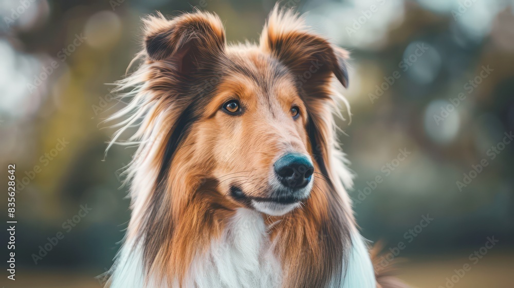 collie dog portrait wallpaper with good expression and blurred neutral background
collie dog portrait wallpaper with good expression and blurred neutral background