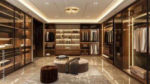 Modern luxury dressing room