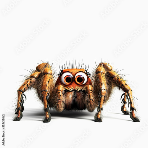 Cute spider cartoon design. Chibi spider cartoon Illustration © sennauli