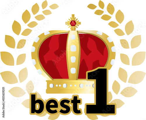 1位のランキングアイコンイラスト