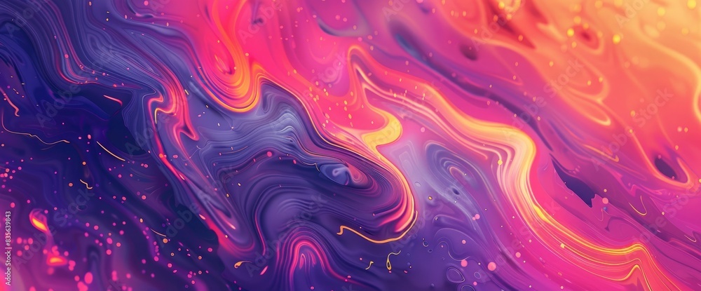 Abstract Art Using Vibrant Gradients, Cartoon Style, Background Abstract Art Using Vibrant Gradients, Cartoon Style, Background