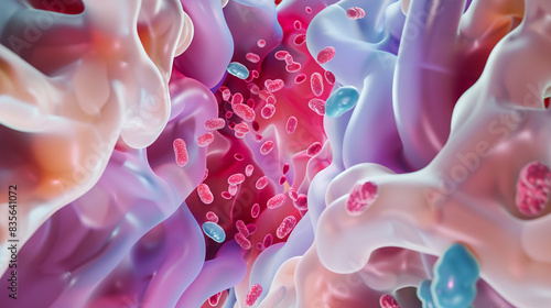 Bold, modern composition highlighting the importance of these probiotic organisms in maintaining gut health, super realistic