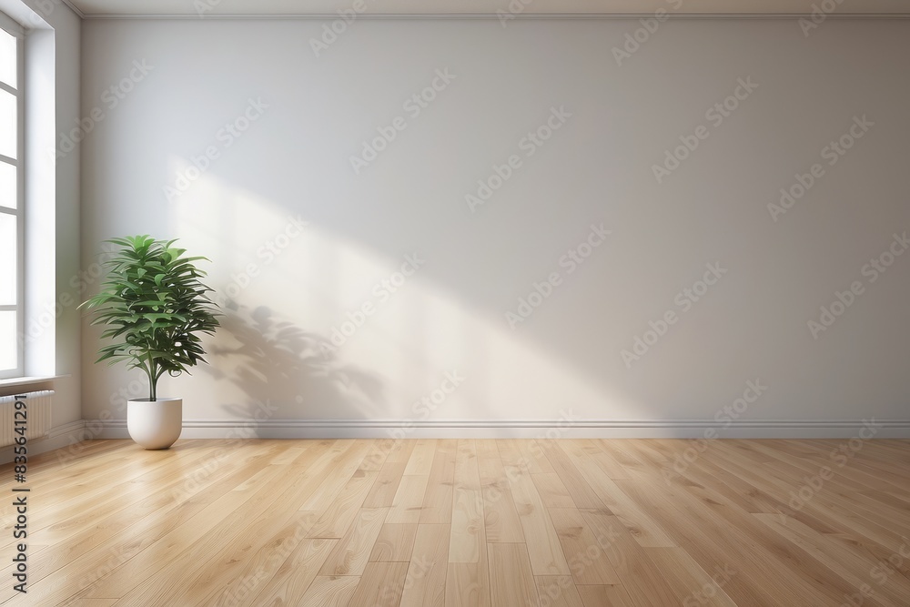 Interior home of empty living room with white wall copy space mock up Interior home of empty living room with white wall copy space mock up