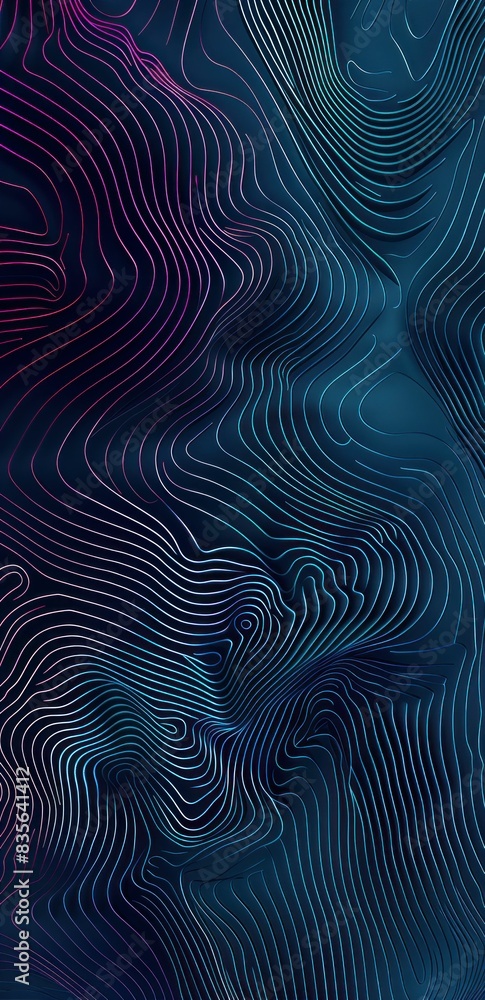 Abstract Dark Blue and Pink Wavy Lines Background with Central Wave Pattern, Modern Artistic Design for Fashion and Beauty Concept Abstract Dark Blue and Pink Wavy Lines Background with Central Wave Pattern, Modern Artistic Design for Fashion and Beauty Concept