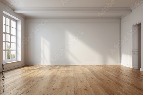 Wallpaper Mural Interior home of empty living room with white wall copy space mock up Torontodigital.ca