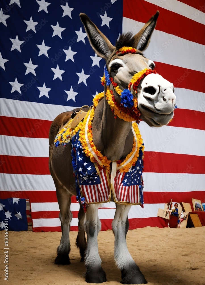 Obraz premium Democrat donkey celebrity