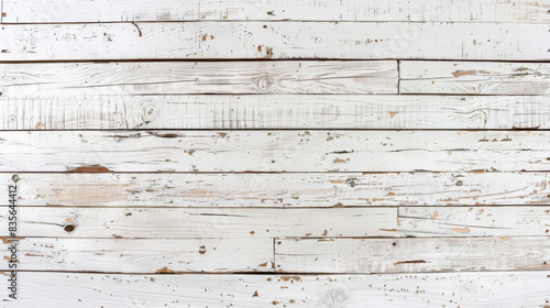 Rustic charm with weathered white wood board for vintage furniture showcase