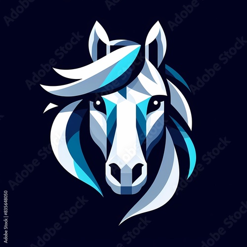 vibrant, stylized illustration of a horse's head with a spectrum of bright, bold colors