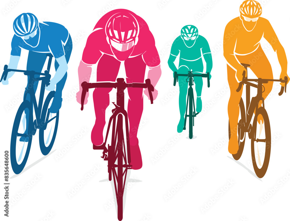 Obraz premium Great elegant vector editable bicycle race poster background design for your championship community event 