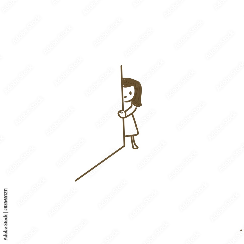 Obraz premium women with social issues on white background