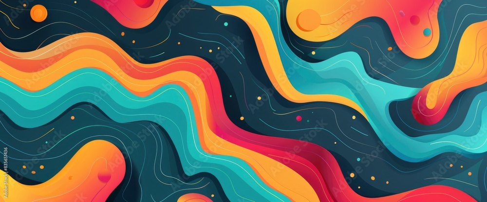 Abstract Designs With A Sense Of Harmony And Balance, Cartoon Style, Background Abstract Designs With A Sense Of Harmony And Balance, Cartoon Style, Background