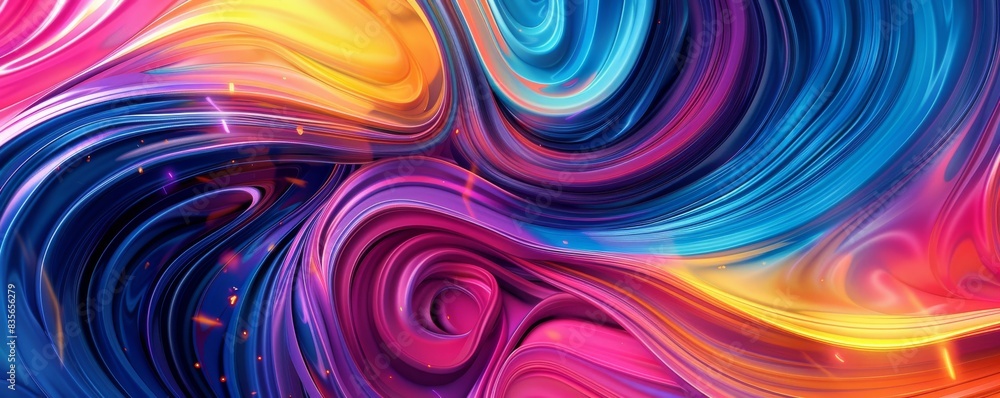 Colorful abstract swirl pattern with vibrant hues Colorful abstract swirl pattern with vibrant hues