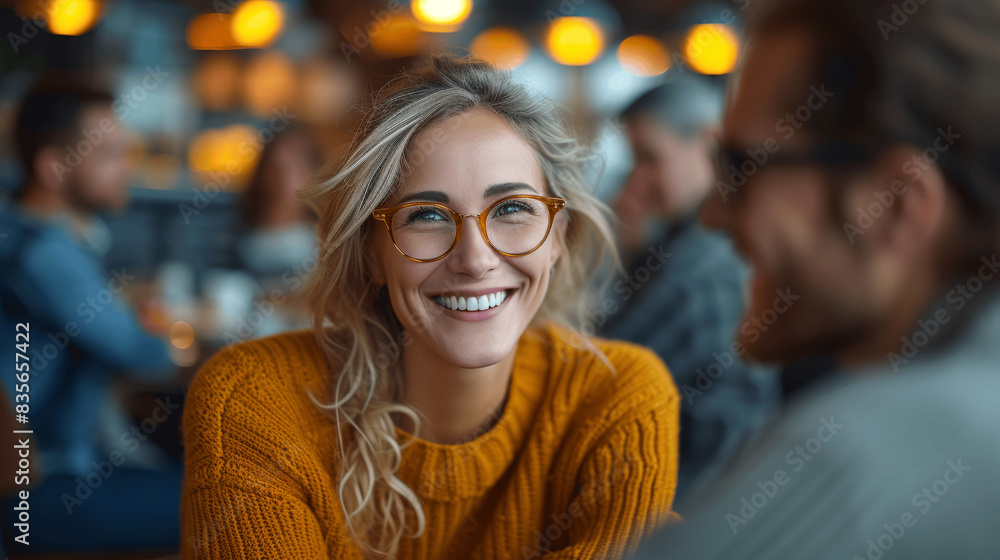 Joyful Diverse Group Engaging in Bright Collaborative Coffee Shop Meeting Joyful Diverse Group Engaging in Bright Collaborative Coffee Shop Meeting