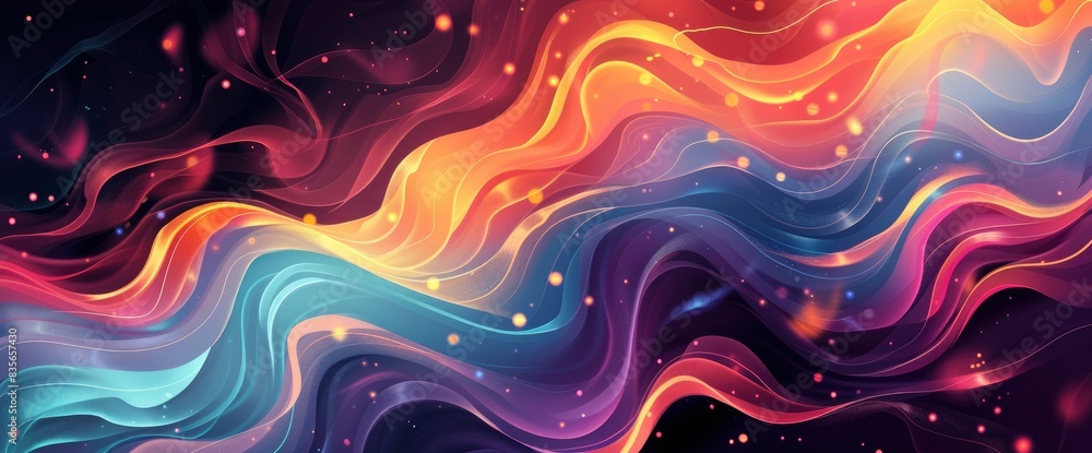 Abstract Energy Fields With A Sense Of Motion And Flow, Cartoon Style, Background Abstract Energy Fields With A Sense Of Motion And Flow, Cartoon Style, Background