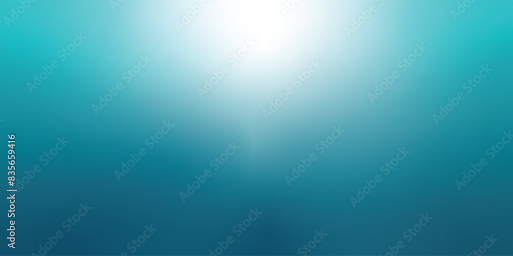 Obraz premium Beautiful underwater gradient background with sunlight. Abstract blue ocean gradient background. Vector illustration