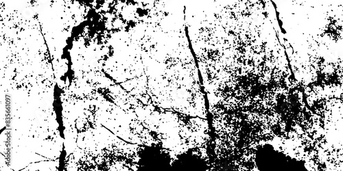 Grunge texture white and black. Overlay distress grain background. vector