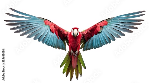 red winged macaw photo