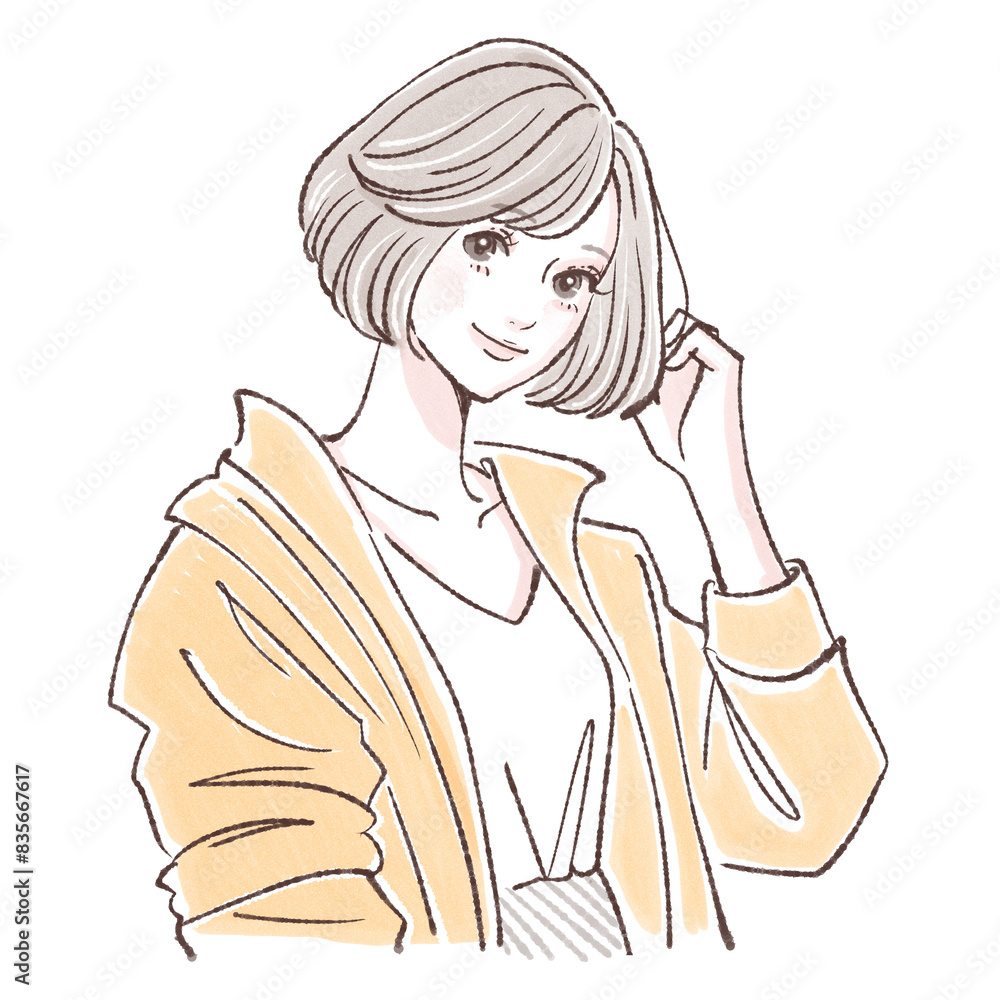 女性・女の子のイラスト素材 女性・女の子のイラスト素材