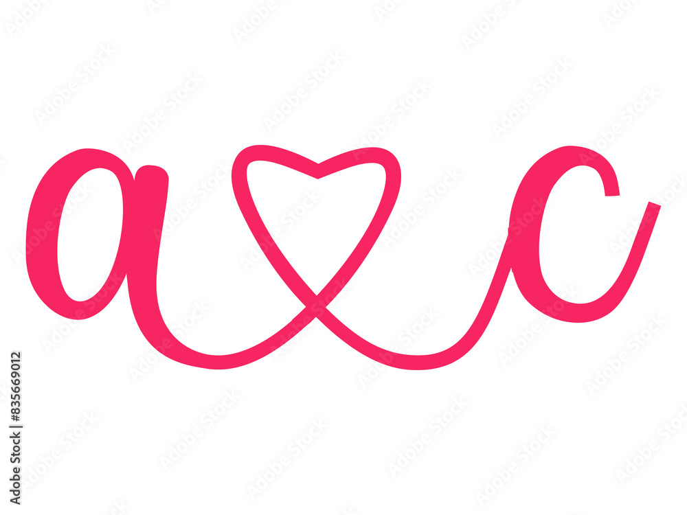 Initials Letter a.c Love Calligraphy Initials Letter a.c Love Calligraphy