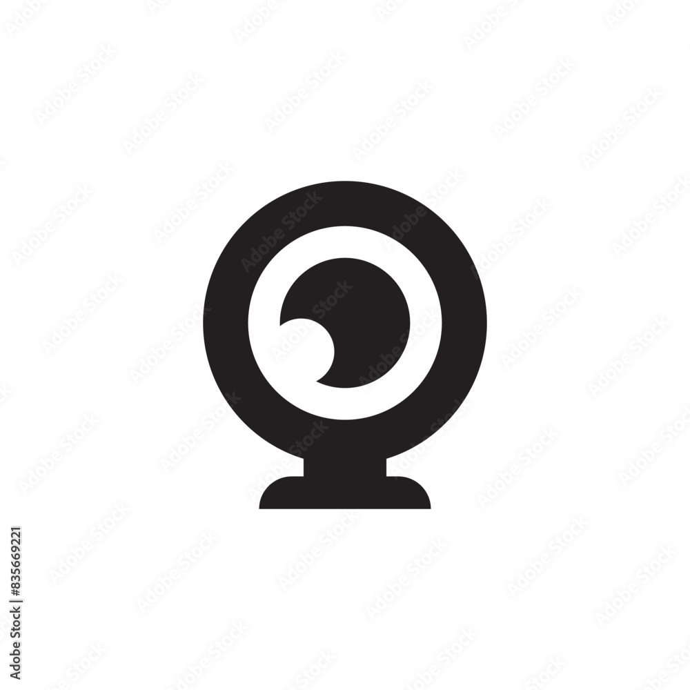 home security camera silhouette icon. cctv camera. vector. home security camera silhouette icon. cctv camera. vector.