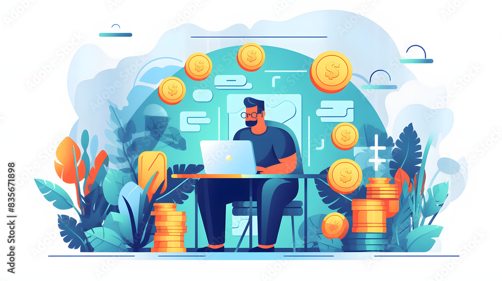 Affiliate Marketing illustration vector Affiliate Marketing illustration vector