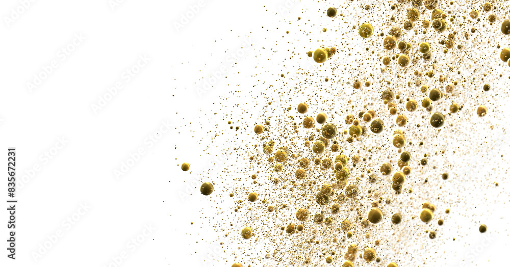 gold confetti background, isolated on transparent background gold confetti background, isolated on transparent background