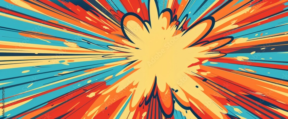 Dynamic Energy Flow, Cartoon Style, Background Dynamic Energy Flow, Cartoon Style, Background