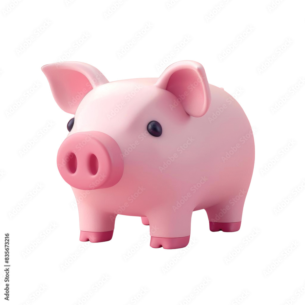 Fototapeta premium A cute cartoon pig.