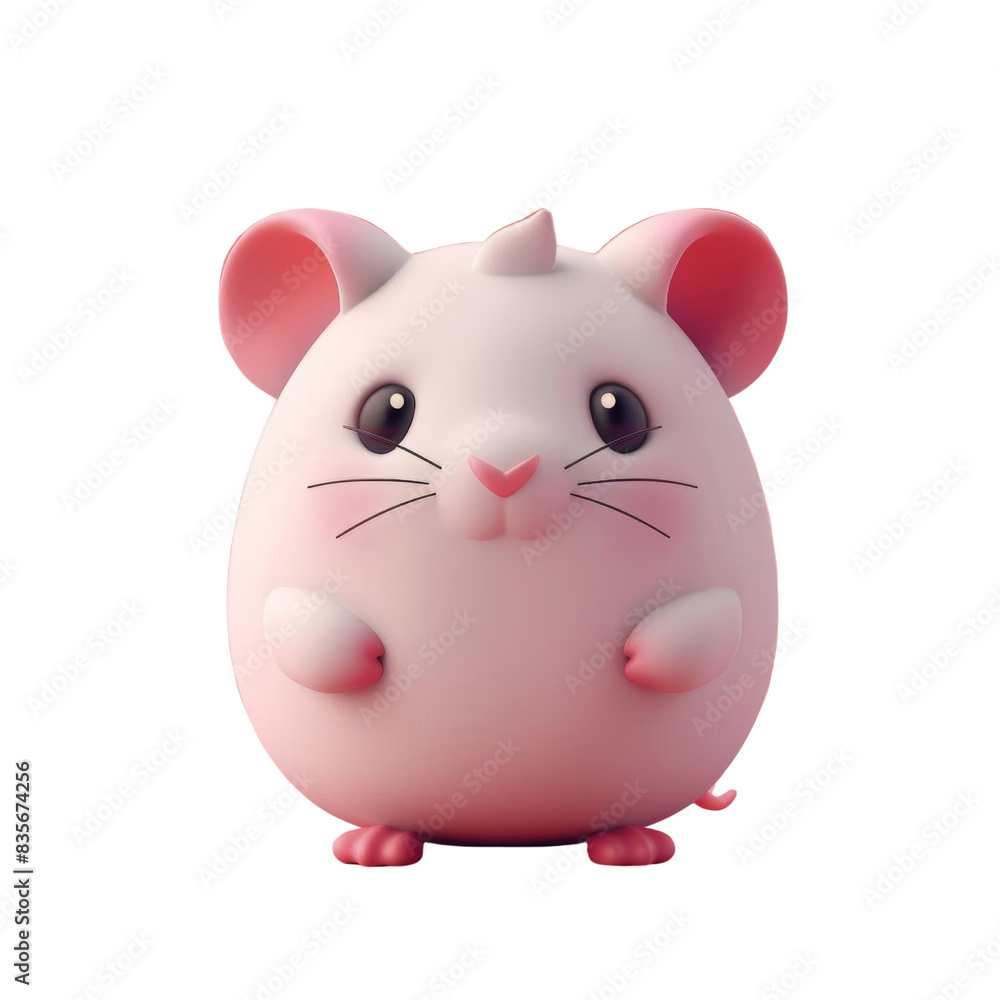 Cute cartoon mouse 3D rendering Cute cartoon mouse 3D rendering
