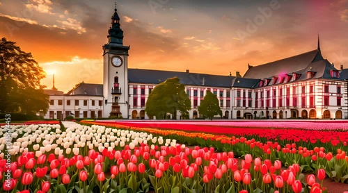 Sindelfingen Cityscape. Gallery and Townhall Square photo