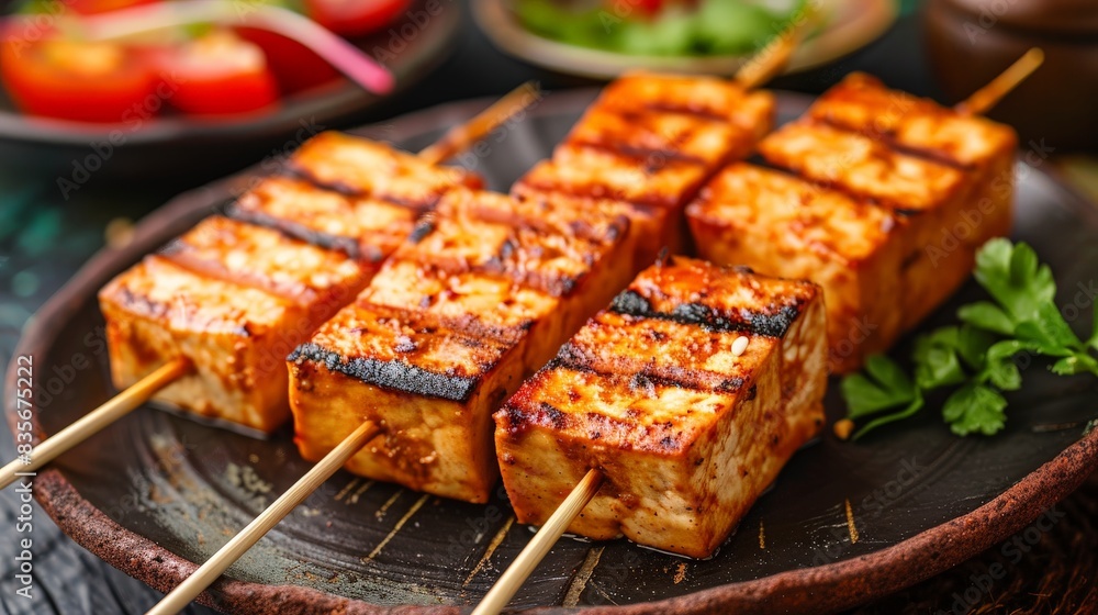 Grilled Tofu Culinary Masterpiece with Secret Spice Blend Grilled Tofu Culinary Masterpiece with Secret Spice Blend