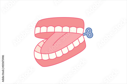 April Fools Flat Sticker Design