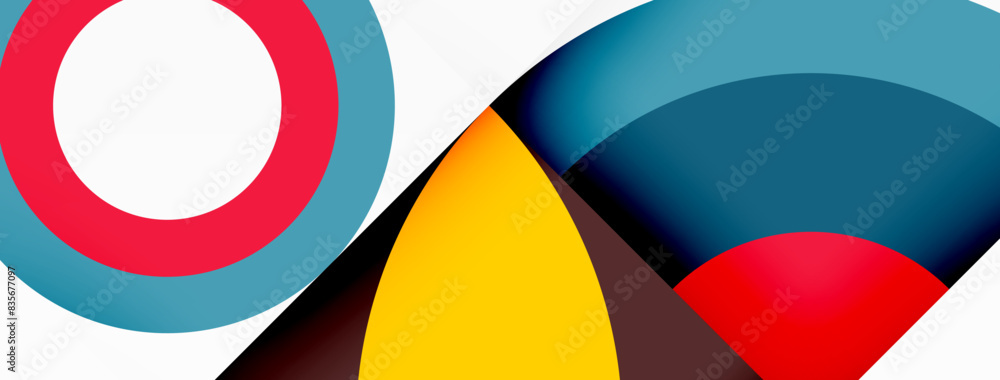 Circles and petals. Geometric beautiful abstract minimal template for Wallpaper, Banner, Background, Card, Book Illustration, landing page Circles and petals. Geometric beautiful abstract minimal template for Wallpaper, Banner, Background, Card, Book Illustration, landing page