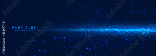 shiny and abstract digital particle futuristic background for data visualization