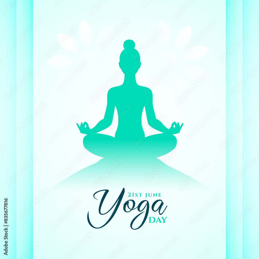 elegant world yoga day background, woman practicing lotus yoga asana elegant world yoga day background, woman practicing lotus yoga asana