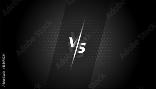 game on! dark black versus banner for esport tournament