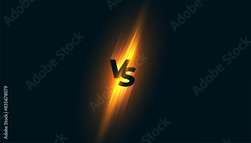 duel clash versus vs banner for conflict and competition