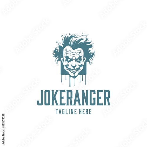 Joker ranger logo vector illustration
