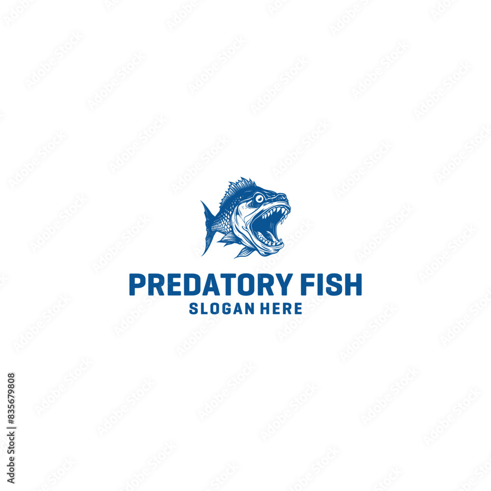 Predator fish logo vector illustration Predator fish logo vector illustration