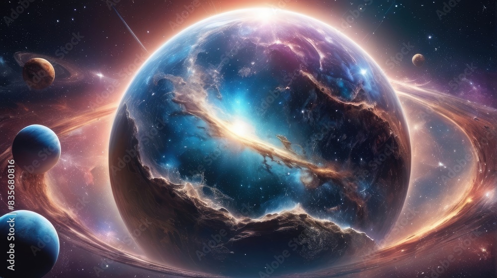 A universe with realistically dazzling and fascinating planets A universe with realistically dazzling and fascinating planets