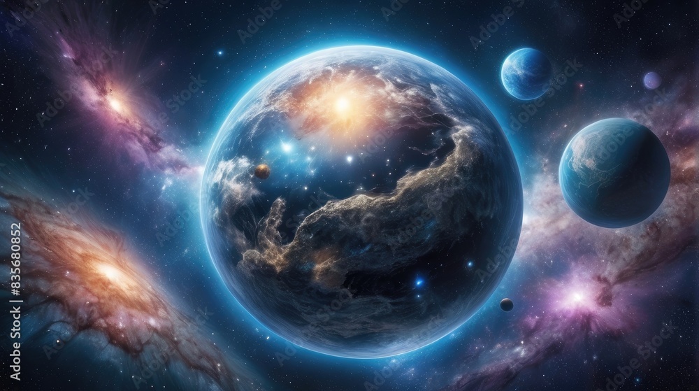 A universe with realistically dazzling and fascinating planets