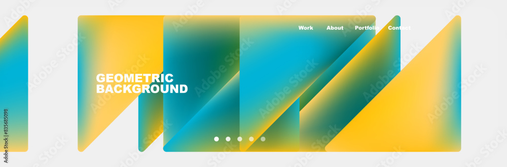 Fototapeta premium Triangle minimal web site page background design. Vector Illustration For Wallpaper, Banner, Background, Card, Book Illustration, landing page