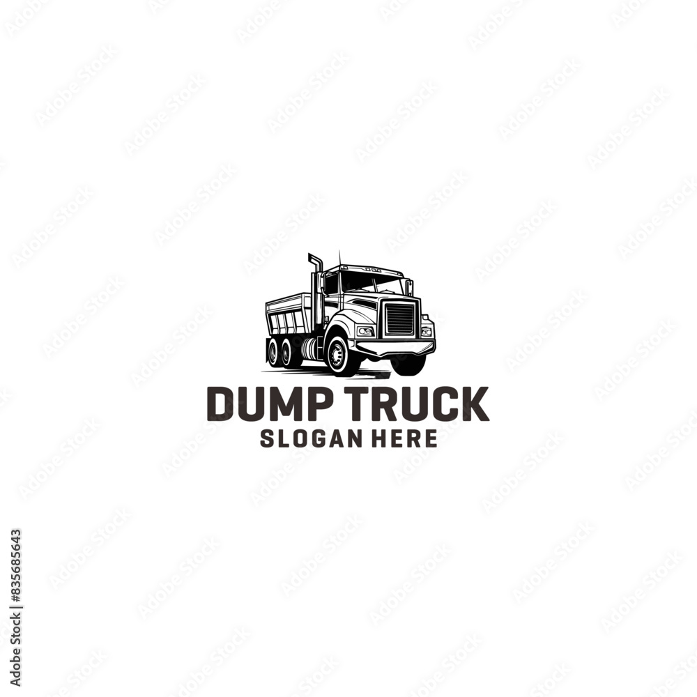 Dump truck logo vector illustration Dump truck logo vector illustration