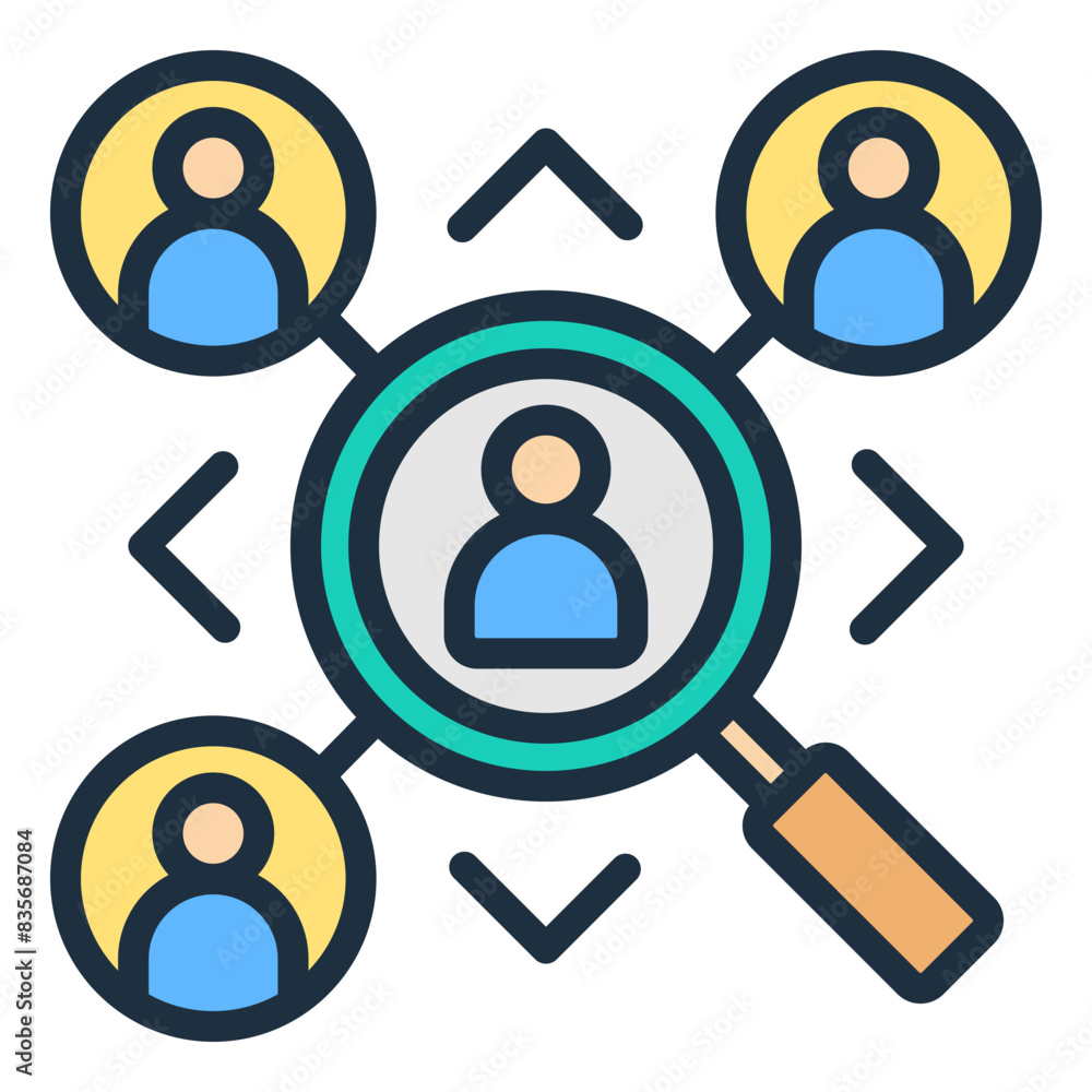 Stakeholder Identification Icon Stakeholder Identification Icon