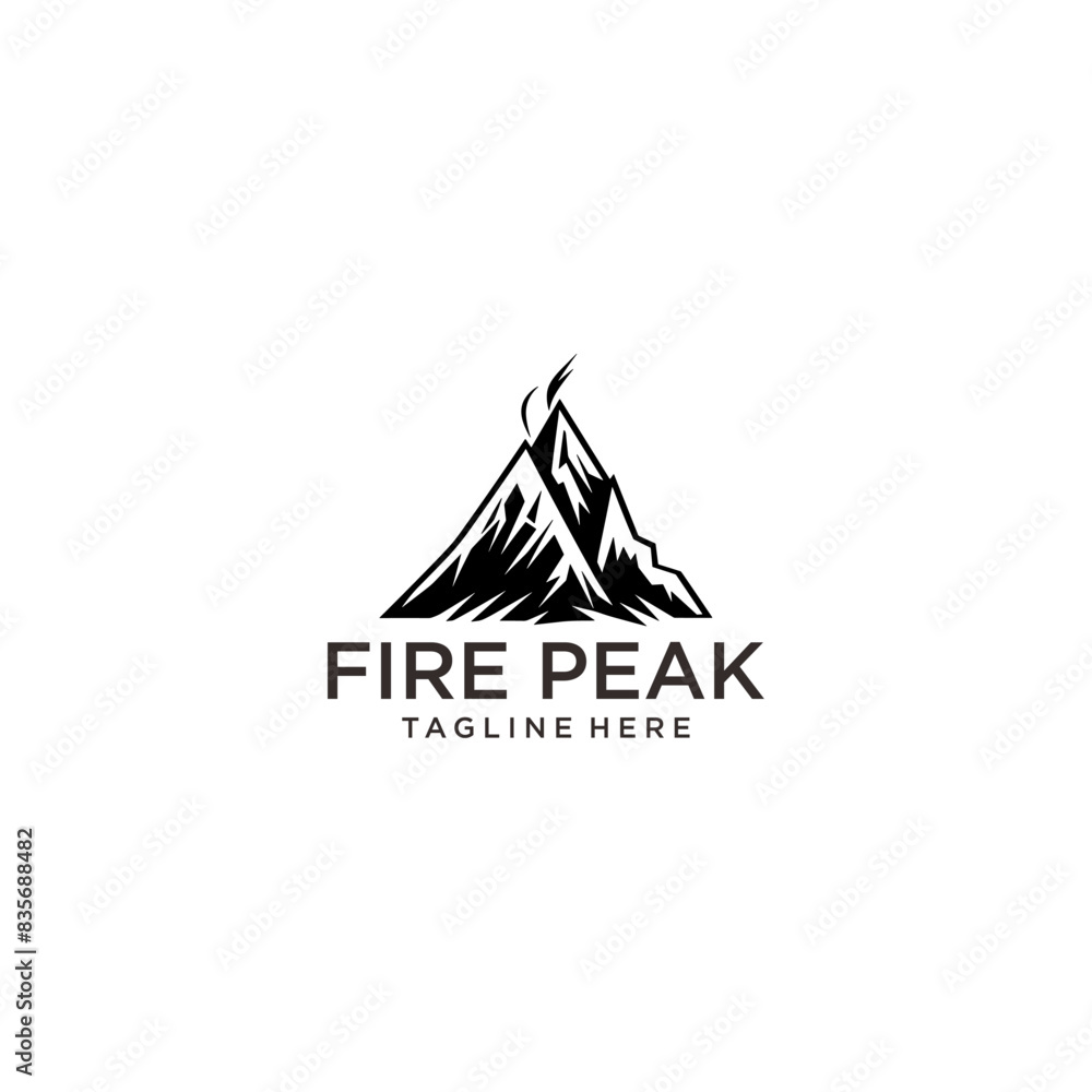 Fire peak logo vector illustration Fire peak logo vector illustration